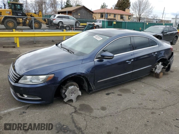 2013 Volkswagen CC VR6 Executive 4Motion with VIN WVWGU7ANXDE507793, listed as a Copart auction lot 49826915 with 105,460 mi miles and Salvage Title. Bid and sale history available at carsss.com. Image 1.