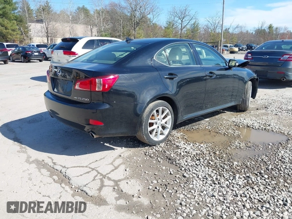 2012 Lexus IS 250 with VIN JTHCF5C29C5057616, listed as a IAAI auction lot 42016305 with 83,924 mi miles and . Bid and sale history available at DreamBid. Image 4.