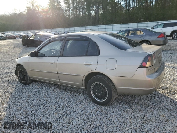 2002 Honda Civic LX with VIN 2HGES16502H605130, listed as a Copart auction lot 88914555 with 131,339 mi miles and Salvage Title. Bid and sale history available at DreamBid. Image 2.