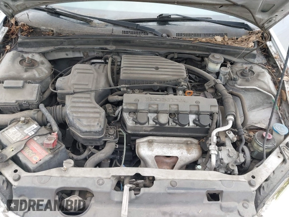 2005 Honda Civic Cpe VP with VIN 1HGEM21105L058145, listed as a IAAI auction lot 42137371 with 207,361 mi miles. Bid and sale history available at carsss.com. Image 10.
