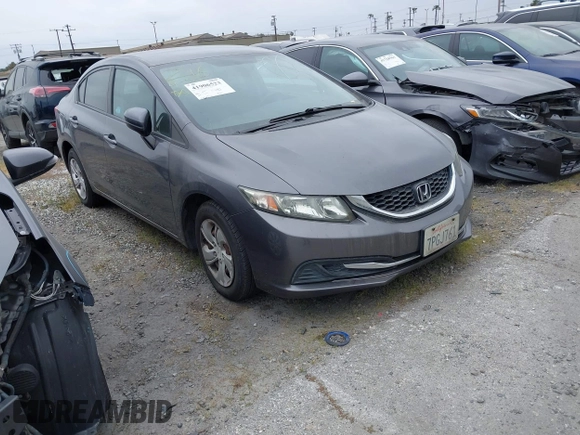 2015 Honda Civic Sedan LX with VIN 19XFB2E50FE078346, listed as a IAAI auction lot 41906523 with 68,013 mi miles. Bid and sale history available at carsss.com. Image 1.
