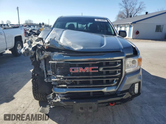 2021 GMC Canyon 4WD AT4 w/Leather with VIN 1GTG6FEN3M1180062, listed as a Copart auction lot 48116395 with 73,933 mi miles and Salvage Title. Bid and sale history available at carsss.com. Image 5.