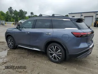 2024 Infiniti QX60 Autograph with VIN 5N1DL1HUXRC341919, listed as a Copart auction lot 54570865 with 14,027 mi miles and Salvage title. Bid and sale history available at DreamBid. Image 2.