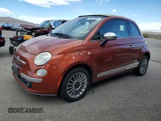2012 FIAT 500 Gucci with VIN 3C3CFFER2CT322818, listed as a Copart auction lot 76944954 with 49,725 mi miles and Clean Title. Bid and sale history available at carsss.com. Image 1.