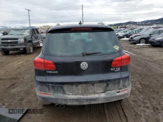 2014 Volkswagen Tiguan SEL with VIN WVGBV3AX2EW596929, listed as a Copart auction lot 46267875 with Not provided miles and Salvage title. Bid and sale history available at DreamBid. Image 6.