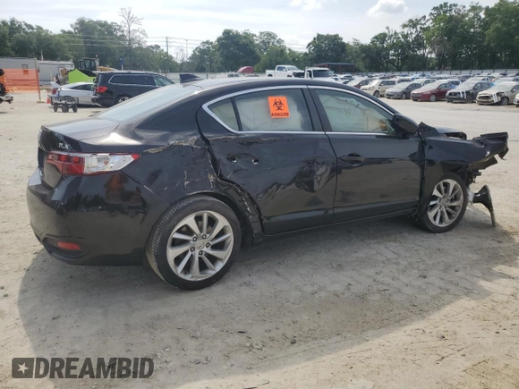 2017 Acura ILX w/Premium Pkg with VIN 19UDE2F72HA015061, listed as a Copart auction lot 54100995 with 74,971 mi miles and Salvage Title. Bid and sale history available at carsss.com. Image 3.