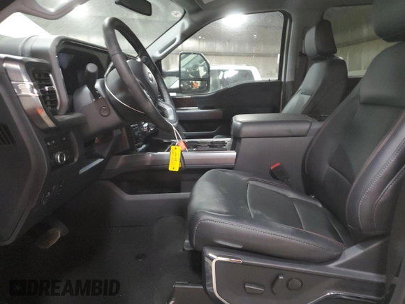 2024 Ford F-250 XL with VIN 1FT8W2BM1REF55987, listed as a Copart auction lot 52997625 with 11 mi miles and Salvage title. Bid and sale history available at DreamBid. Image 7.