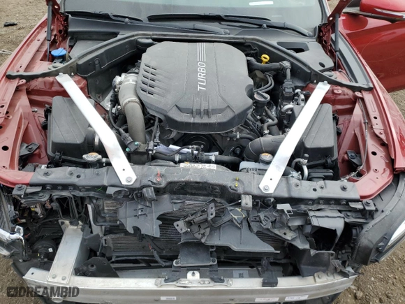 2022 Genesis G70 3.3T with VIN KMTG54TE4NU088387, listed as a Copart auction lot 44635305 with 31,664 mi miles and Salvage Title. Bid and sale history available at carsss.com. Image 11.