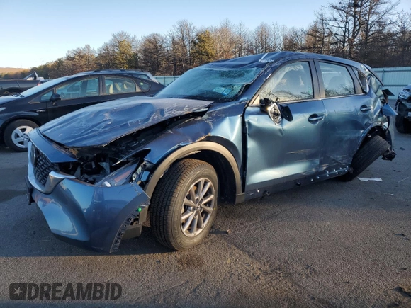 2023 Mazda CX-5 2.5 S with VIN JM3KFBAM5P0228761, listed as a Copart auction lot 42827995 with 0 mi miles and Salvage Title. Bid and sale history available at carsss.com. Image 1.