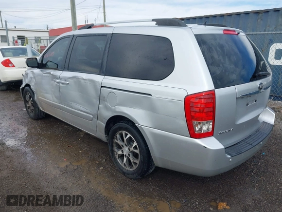 2014 Kia Sedona LX with VIN KNDMG4C70E6592842, listed as a IAAI auction lot 41861685 with 242,222 mi miles. Bid and sale history available at carsss.com. Image 3.