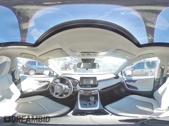 2019 Toyota RAV4 XLE Premium with VIN 2T3A1RFV5KW042879, listed as a Copart auction lot 46245415 with 92,238 mi miles and Salvage Title. Bid and sale history available at carsss.com. Image 15.