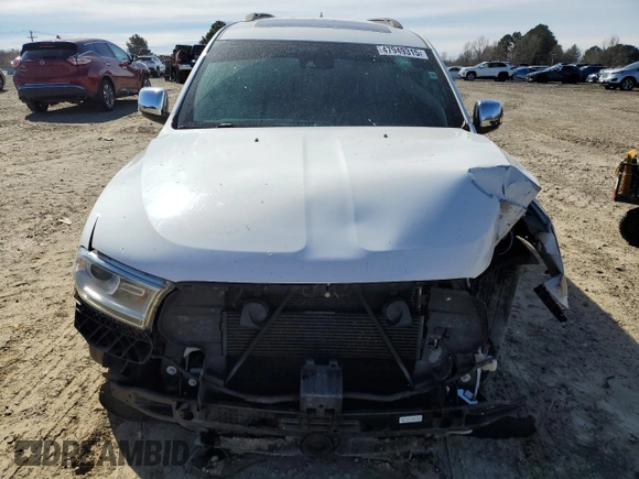 2019 Dodge Durango Citadel with VIN 1C4SDHET4KC806357, listed as a Copart auction lot 47949315 with 124,531 mi miles and Salvage Title. Bid and sale history available at DreamBid. Image 5.