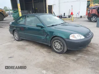 1999 Honda Civic EX z VIN 1HGEJ8247XL025375, wystawiony jako IAAI lot #42268171 z przebiegiem 117 378 mil mil oraz . Historia ofert i sprzedaży dostępna na DreamBid. Obrazek 1.