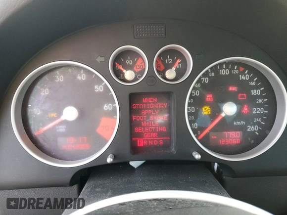 2004 Audi TT with VIN TRUSC28N441014615, listed as a Copart auction lot 74285454 with 123,068 mi miles and Salvage Title. Bid and sale history available at carsss.com. Image 9.