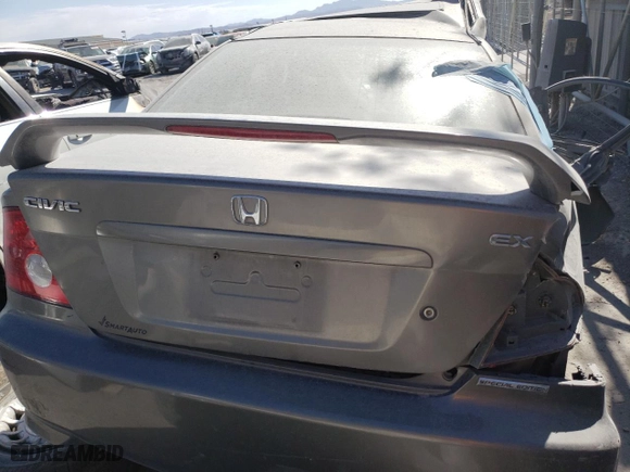 2005 Honda Civic Cpe EX with VIN 1HGEM22915L029483, listed as a Copart auction lot 44081325 with 0 mi miles and Non Repairable. Bid and sale history available at carsss.com. Image 6.