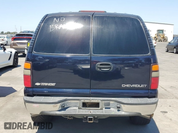 2004 Chevrolet Tahoe LS with VIN 1GNEC13V84R125640, listed as a Copart auction lot 64963995 with Not provided miles and Clean title. Bid and sale history available at DreamBid. Image 6.