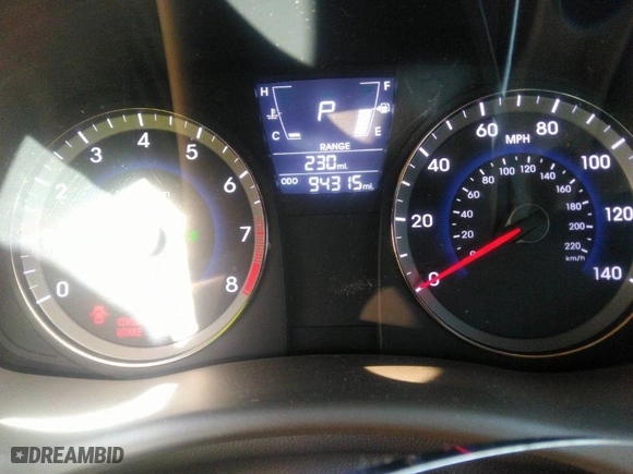 2014 Hyundai Accent GLS with VIN KMHCT4AEXEU669197, listed as a IAAI auction lot 36165921 with 94,315 mi miles. Bid and sale history available at carsss.com. Image 7.