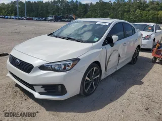 2022 Subaru Impreza Sport with VIN 4S3GKAM62N3604202, listed as a Copart auction lot 52829125 with 36,076 mi miles and Salvage Title. Bid and sale history available at carsss.com. Image 1.