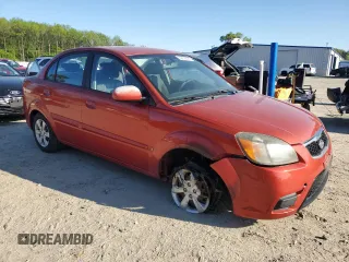 2010 Kia Rio LX with VIN KNADH4A32A6678111, listed as a Copart auction lot 52632895 with 98,392 mi miles and Salvage Title. Bid and sale history available at carsss.com. Image 4.