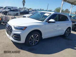 2021 Audi Q5 Premium with VIN WA1AAAFY6M2045811, listed as a IAAI auction lot 41750550 with 9,563 mi miles and . Bid and sale history available at DreamBid. Image 14.