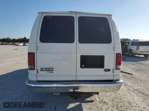 2008 Ford Econoline Passenger XL with VIN 1FBSS31L58DA58286, listed as a Copart auction lot 85953774 with 205,627 mi miles and Salvage Title. Bid and sale history available at DreamBid. Image 6.