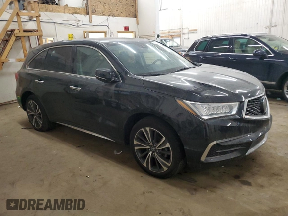 2020 Acura MDX w/Technology Pkg with VIN 5J8YD4H56LL013287, listed as a Copart auction lot 50136395 with Not Provided miles and Salvage Title. Bid and sale history available at carsss.com. Image 4.