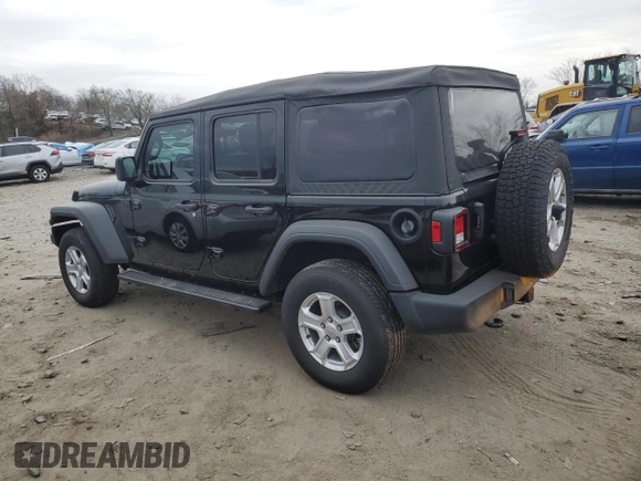 2023 Jeep Wrangler Sport S with VIN 1C4HJXDN1PW596242, listed as a Copart auction lot 82020314 with 30,061 mi miles and Salvage title. Bid and sale history available at DreamBid. Image 2.