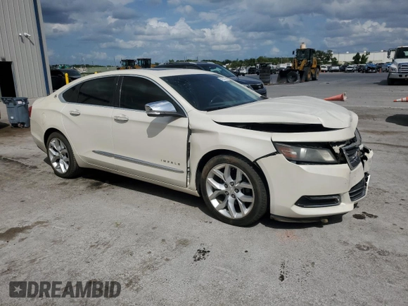 2014 Chevrolet Impala LTZ with VIN 2G1155S39E9316657, listed as a Copart auction lot 52232375 with 122,512 mi miles and Salvage Title. Bid and sale history available at DreamBid. Image 4.