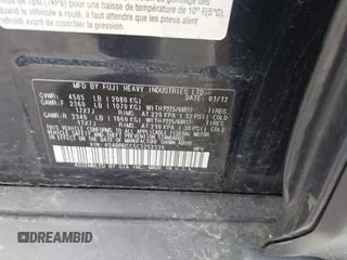 2012 Subaru Outback Prem with VIN 4S4BRBCC5C3252339, listed as a IAAI auction lot 42176404 with Not provided miles and . Bid and sale history available at DreamBid. Image 9.