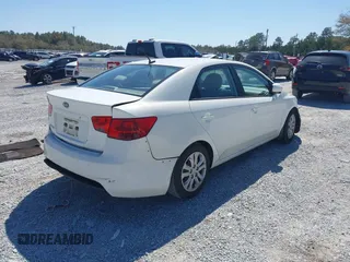 2013 Kia Forte LX with VIN KNAFT4A22D5654612, listed as a IAAI auction lot 41764131 with 240,556 mi miles. Bid and sale history available at carsss.com. Image 4.