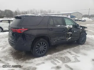 2022 Chevrolet Traverse RS with VIN 1GNEVJKW7NJ128727, listed as a Copart auction lot 44462325 with 53,981 mi miles and Salvage Title. Bid and sale history available at carsss.com. Image 3.
