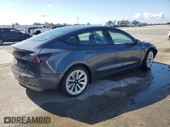 2023 Tesla Model 3 with VIN 5YJ3E1EA7PF456613, listed as a Copart auction lot 56940255 with 35,920 mi miles and Non repairable. Bid and sale history available at DreamBid. Image 3.
