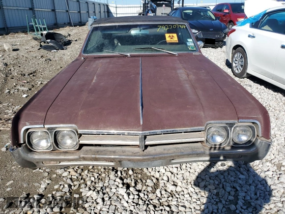 1966 Oldsmobile Cutlass z VIN 338676M278597, wystawiony jako Copart lot #79270784 z przebiegiem 66 981 mil mil oraz Tytuł czysty. Historia ofert i sprzedaży dostępna na DreamBid. Obrazek 5.