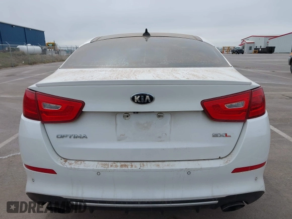 2015 Kia Optima SX Turbo with VIN 5XXGR4A69FG361006, listed as a IAAI auction lot 41870382 with 150,084 mi miles. Bid and sale history available at carsss.com. Image 16.