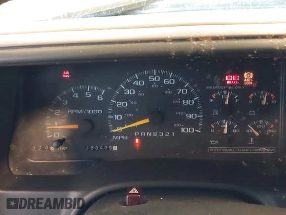 1997 Chevrolet Suburban with VIN 3GNFK16R6VG118242, listed as a IAAI auction lot 41349416 with 183,439 mi miles. Bid and sale history available at carsss.com. Image 7.