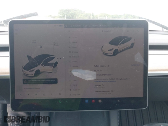 2023 Tesla Model 3 z VIN 5YJ3E1EA5PF503654, wystawiony jako IAAI lot #42622031 z przebiegiem 28 476 mil mil oraz . Historia ofert i sprzedaży dostępna na DreamBid. Obrazek 18.