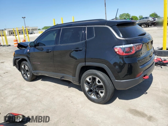 2018 Jeep Compass Trailhawk with VIN 3C4NJDDB6JT231480, listed as a Copart auction lot 56474865 with 61,051 mi miles and Salvage title. Bid and sale history available at DreamBid. Image 2.