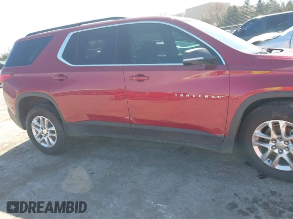 2020 Chevrolet Traverse LT Cloth with VIN 1GNERGKW2LJ210773, listed as a IAAI auction lot 41764987 with 54,673 mi miles. Bid and sale history available at carsss.com. Image 14.