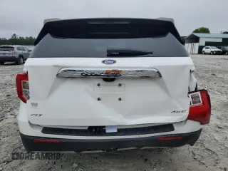 2022 Ford Explorer XLT with VIN 1FMSK8DH6NGB94206, listed as a Copart auction lot 58246175 with 70,498 mi miles and Salvage title. Bid and sale history available at DreamBid. Image 6.