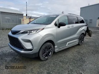 2024 Toyota Sienna LE with VIN 5TDGSKFC9RS137034, listed as a Copart auction lot 56176555 with 10,112 mi miles and Salvage title. Bid and sale history available at DreamBid. Image 1.
