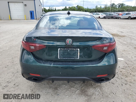 2020 Alfa Romeo Giulia Ti with VIN ZARFANBN5L7629963, listed as a Copart auction lot 60471274 with 35,827 mi miles and Salvage Title. Bid and sale history available at carsss.com. Image 6.