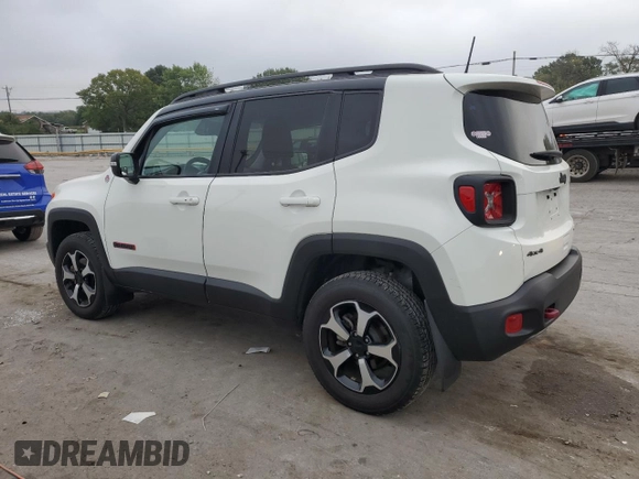 2021 Jeep Renegade Trailhawk z VIN ZACNJDC19MPM30234, wystawiony jako Copart lot #66167334 z przebiegiem 46 075 mil mil oraz Szkoda całkowita • Salvage title. Historia ofert i sprzedaży dostępna na DreamBid. Obrazek 2.