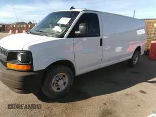 2020 Chevrolet Express Cargo Van with VIN 1GCWGBFP6L1146097, listed as a IAAI auction lot 41711459 with 68,793 mi miles. Bid and sale history available at carsss.com. Image 17.