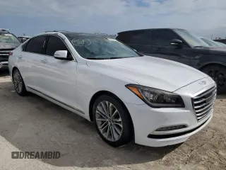 2017 Genesis G80 3.8L with VIN KMHGN4JE8HU174755, listed as a Copart auction lot 74016974 with 0 mi miles and Non Repairable. Bid and sale history available at carsss.com. Image 4.