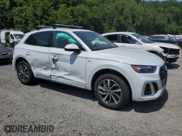 2024 Audi Q5 S line Premium with VIN WA1GAAFY3R2041684, listed as a Copart auction lot 58848705 with 13,434 mi miles and Salvage title. Bid and sale history available at DreamBid. Image 4.