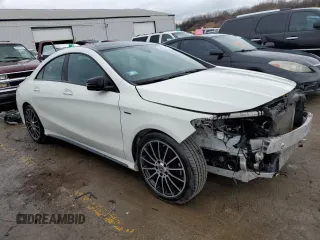 2018 Mercedes-Benz CLA with VIN WDDSJ4GB2JN537726, listed as a Copart auction lot 43971613 with 87,365 mi miles. Bid and sale history available at carsss.com. Image 4.