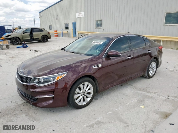 2017 Kia Optima EX with VIN 5XXGU4L36HG156960, listed as a Copart auction lot 49083875 with 108,810 mi miles and Salvage Title. Bid and sale history available at carsss.com. Image 1.