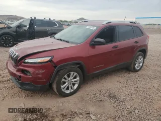 2015 Jeep Cherokee Sport z VIN 1C4PJLAB5FW677015, wystawiony jako Copart lot #58986705 z przebiegiem 112 446 mil mil oraz Szkoda całkowita • Salvage title. Historia ofert i sprzedaży dostępna na DreamBid. Obrazek 1.