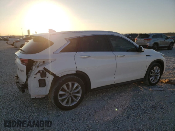 2019 Infiniti QX50 LUXE with VIN 3PCAJ5M15KF125615, listed as a Copart auction lot 73367972 with 34,836 mi miles. Bid and sale history available at carsss.com. Image 3.