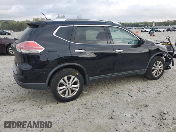 2015 Nissan Rogue SV with VIN KNMAT2MT5FP527379, listed as a Copart auction lot 51789225 with 166,035 mi miles and Salvage Title. Bid and sale history available at carsss.com. Image 3.